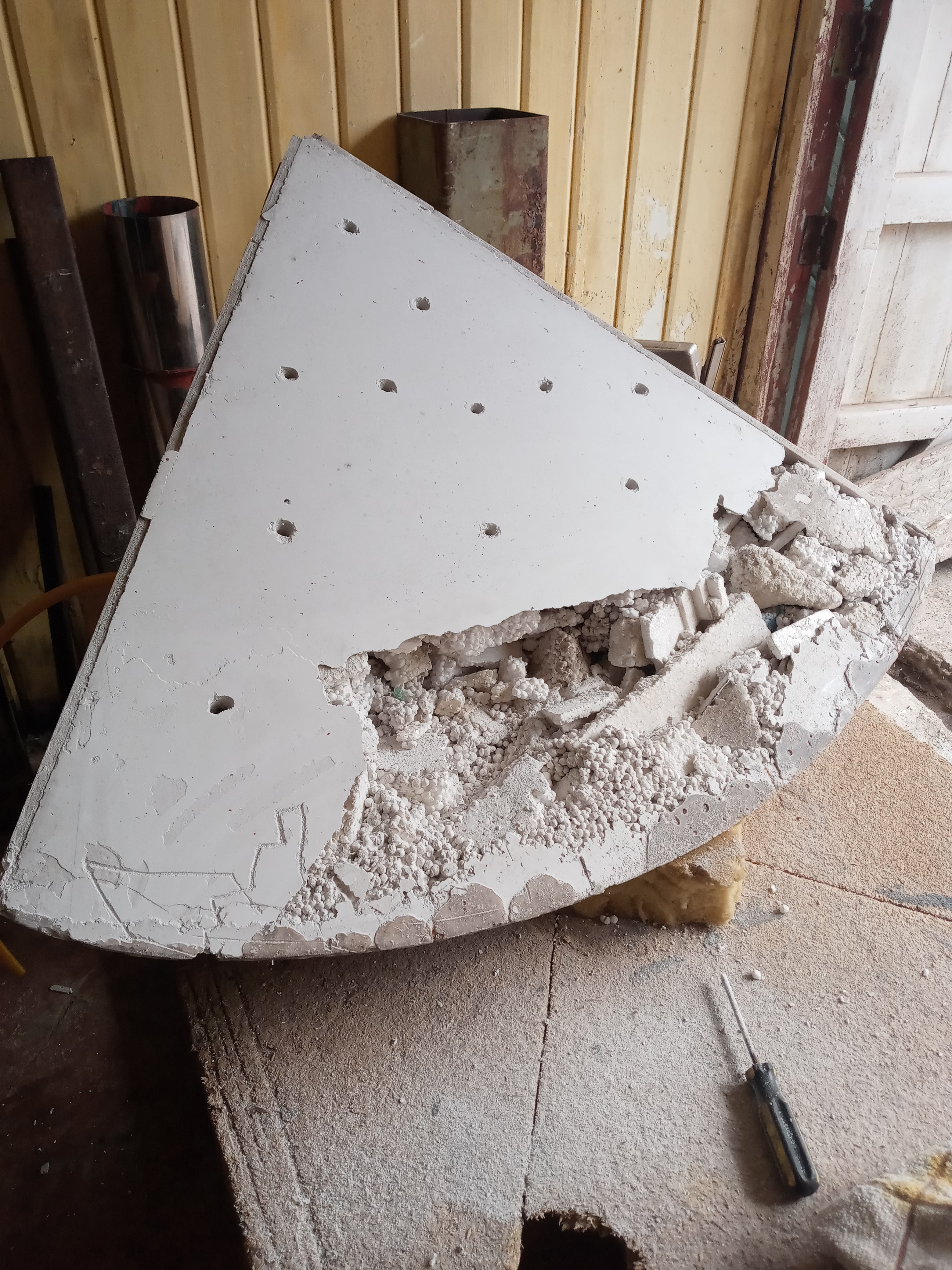 Matriz en construcción dentro del CEI.